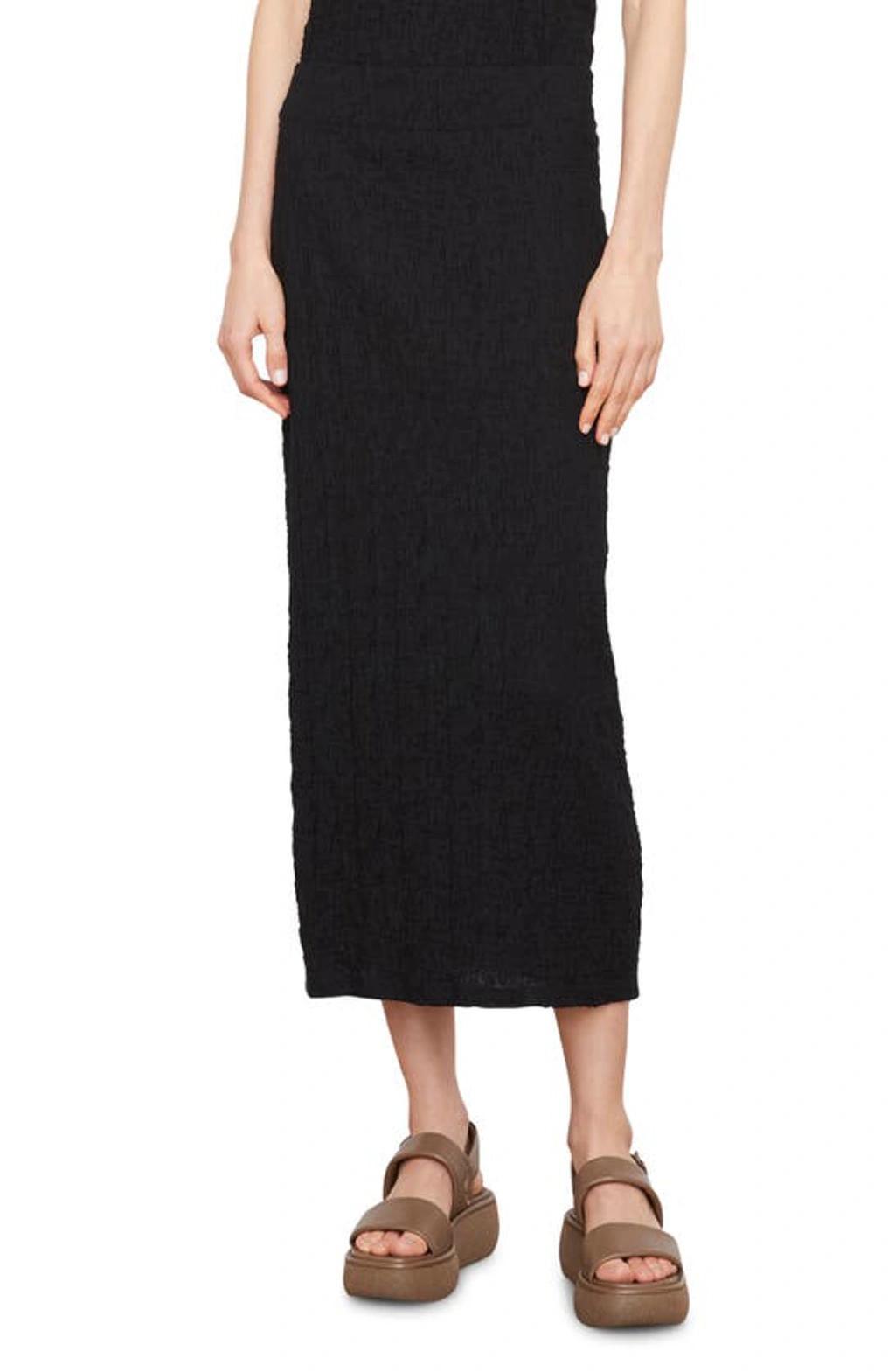 Smocked Skirt In Black product image