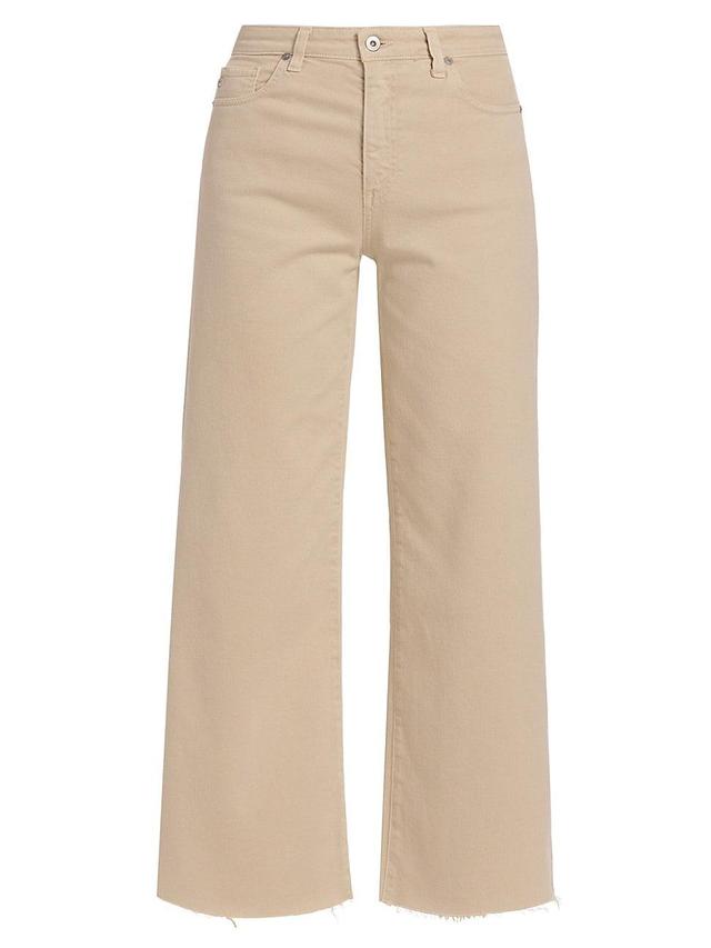 Womens Saige High-Rise Wide-Leg Crop Jeans Product Image