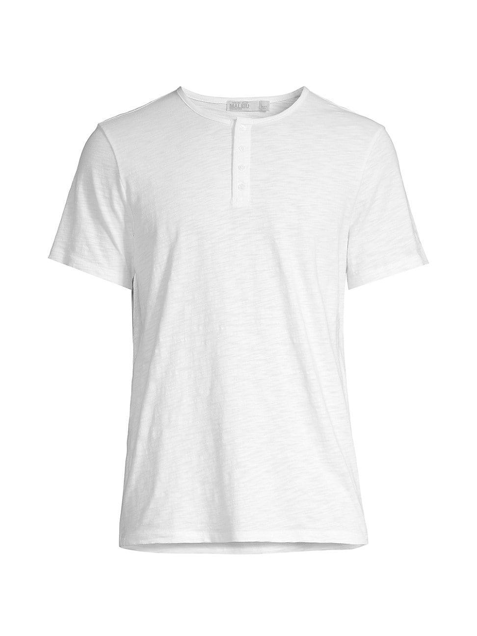 Mens Malibu Collection Cotton Henley T-Shirt Product Image