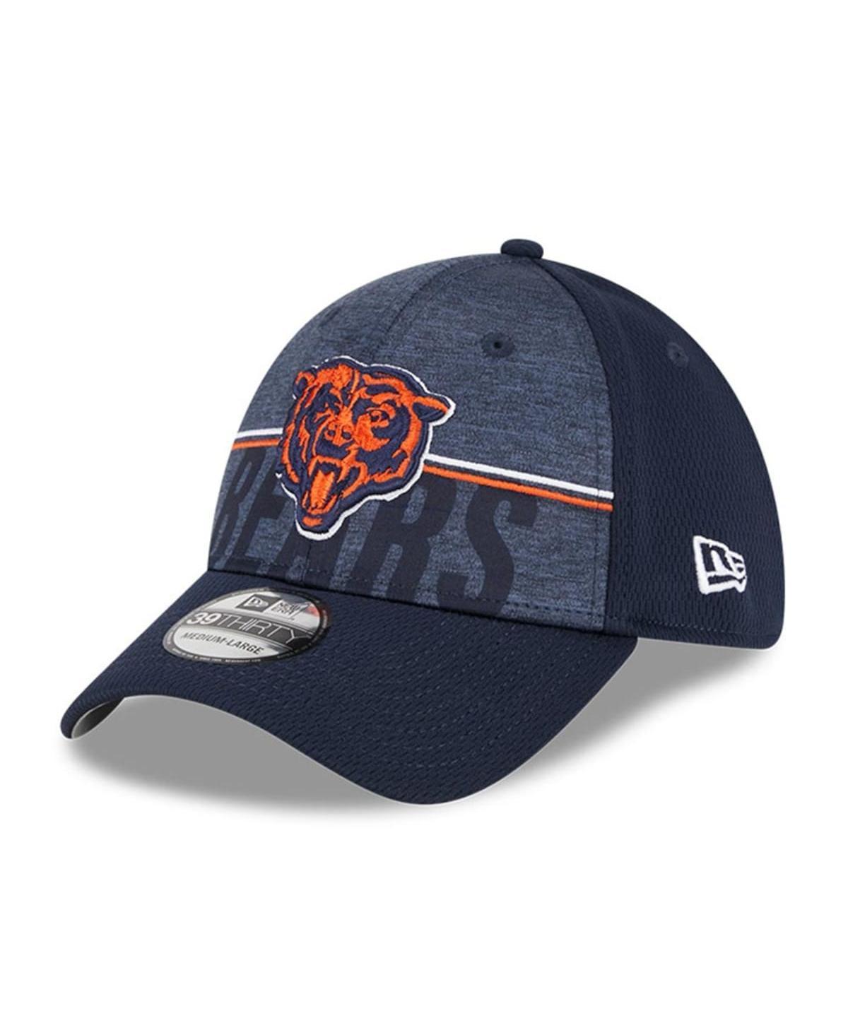 Mens New Era Chicago Bears 2023 NFL Training Camp Alternate Logo 39THIRTY Flex Fit Hat Blue Product Image