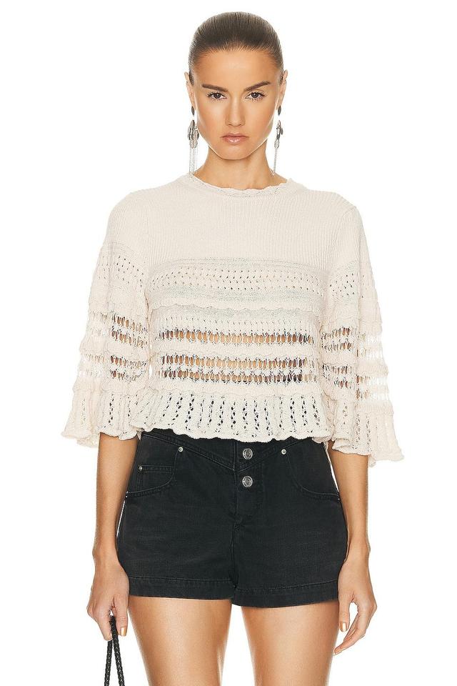 Isabel Marant Etoile Frizy Sweater in Cream Product Image