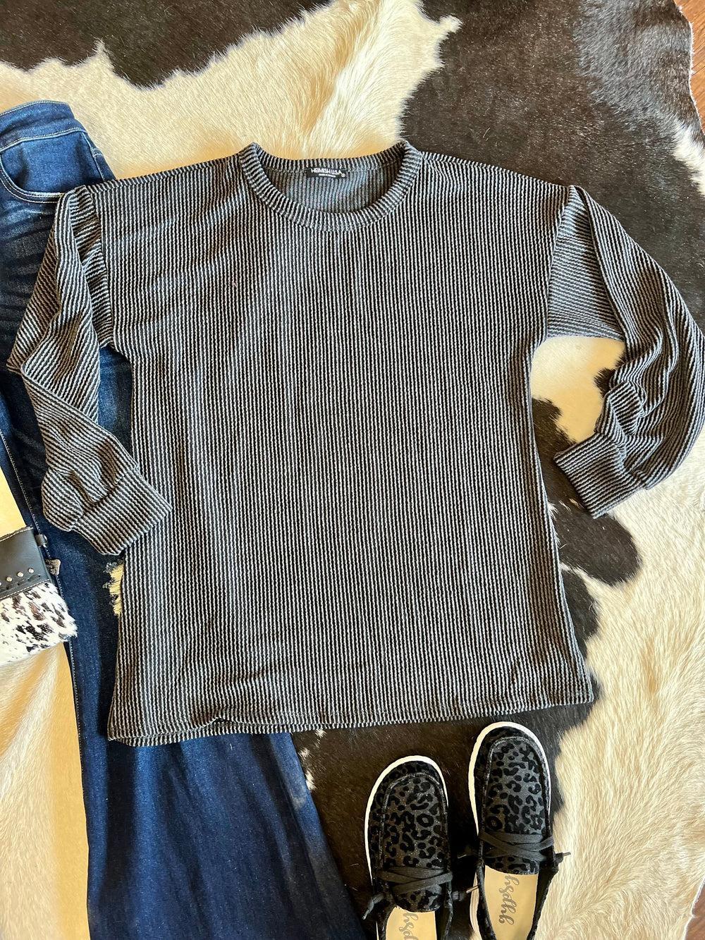 Plus In The Grey Feel Top Product Image