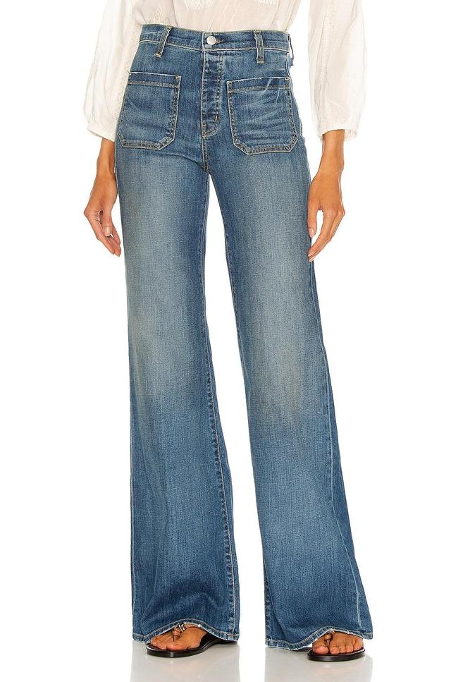 Womens Florence High-Rise Boot-Cut Jeans Product Image