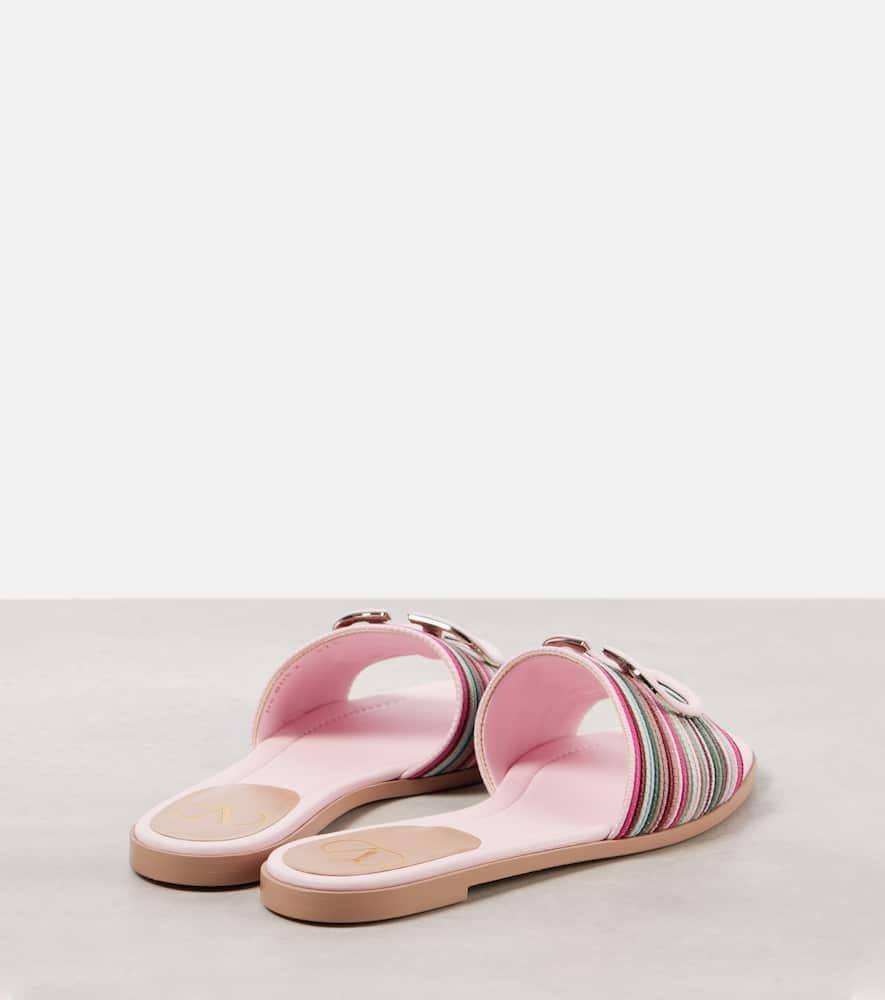 VALENTINO GARAVANI V Logo Signature Slide In Pink Product Image