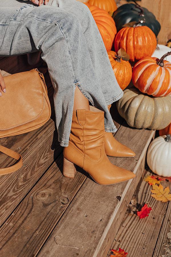 The Valley Faux Leather Bootie In Iced Mocha Product Image