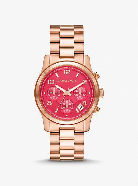 Oversized Pavé Logo -Tone Watch Product Image