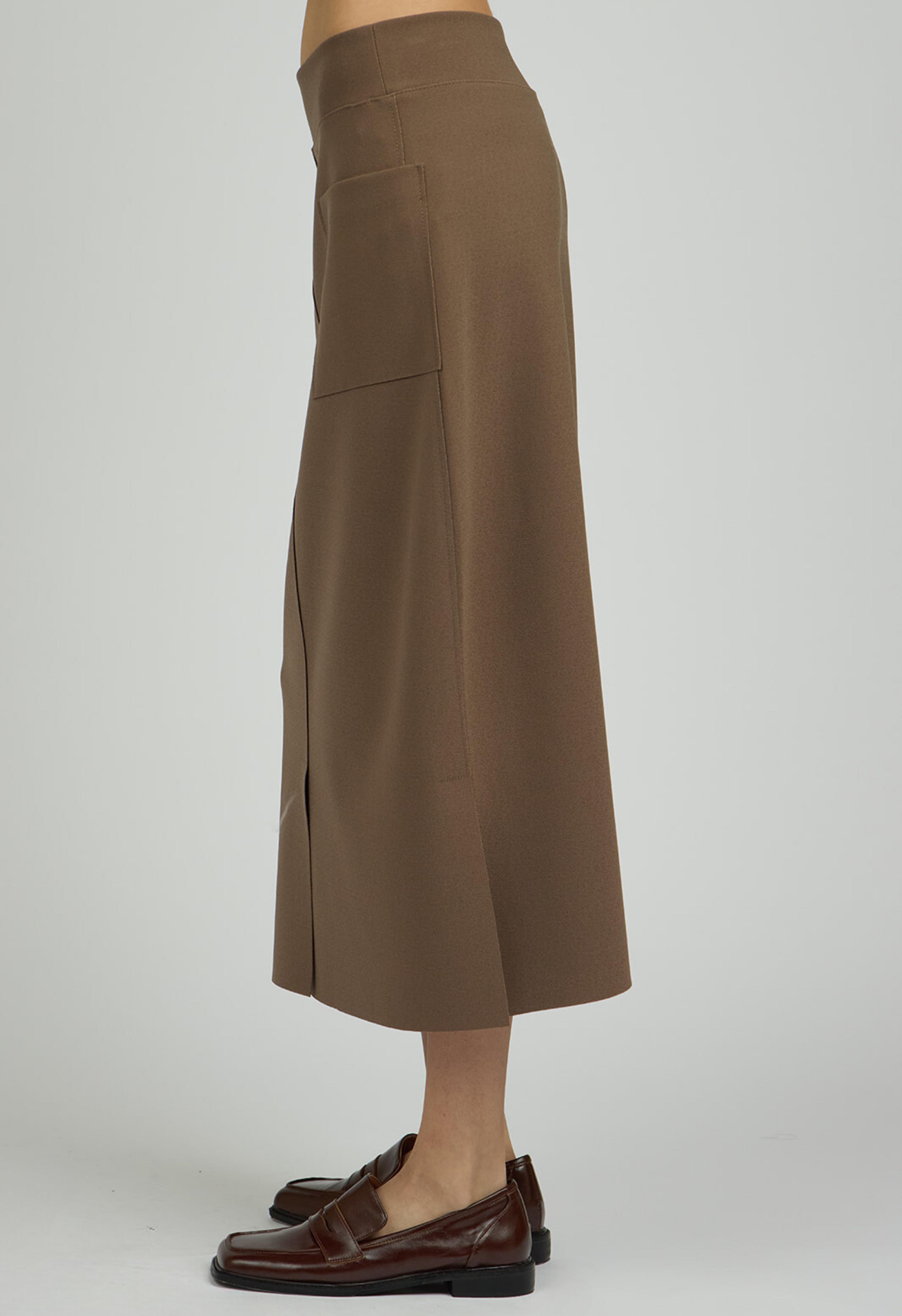 Tailored Skirt in Mocha Product Image