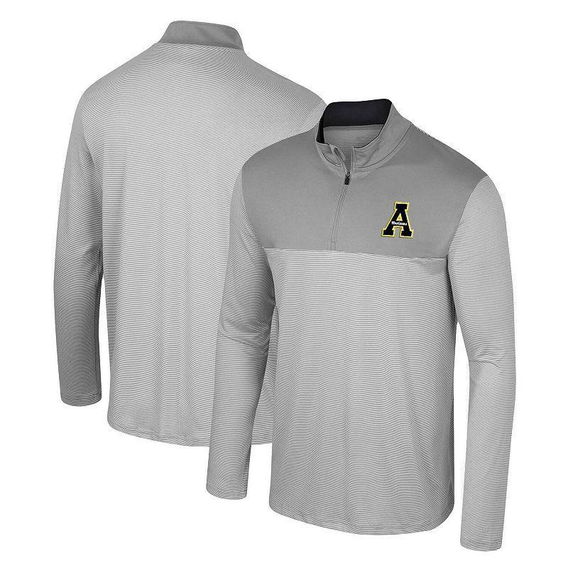 Mens Colosseum Gray Appalachian State Mountaineers Tuck Quarter-Zip Top Product Image