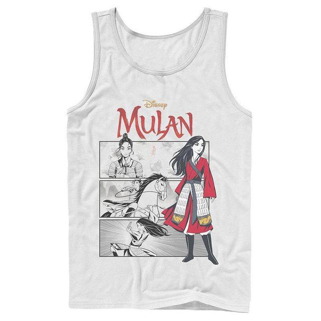 Mens Disney Mulan Comic Panels Tank Top Product Image