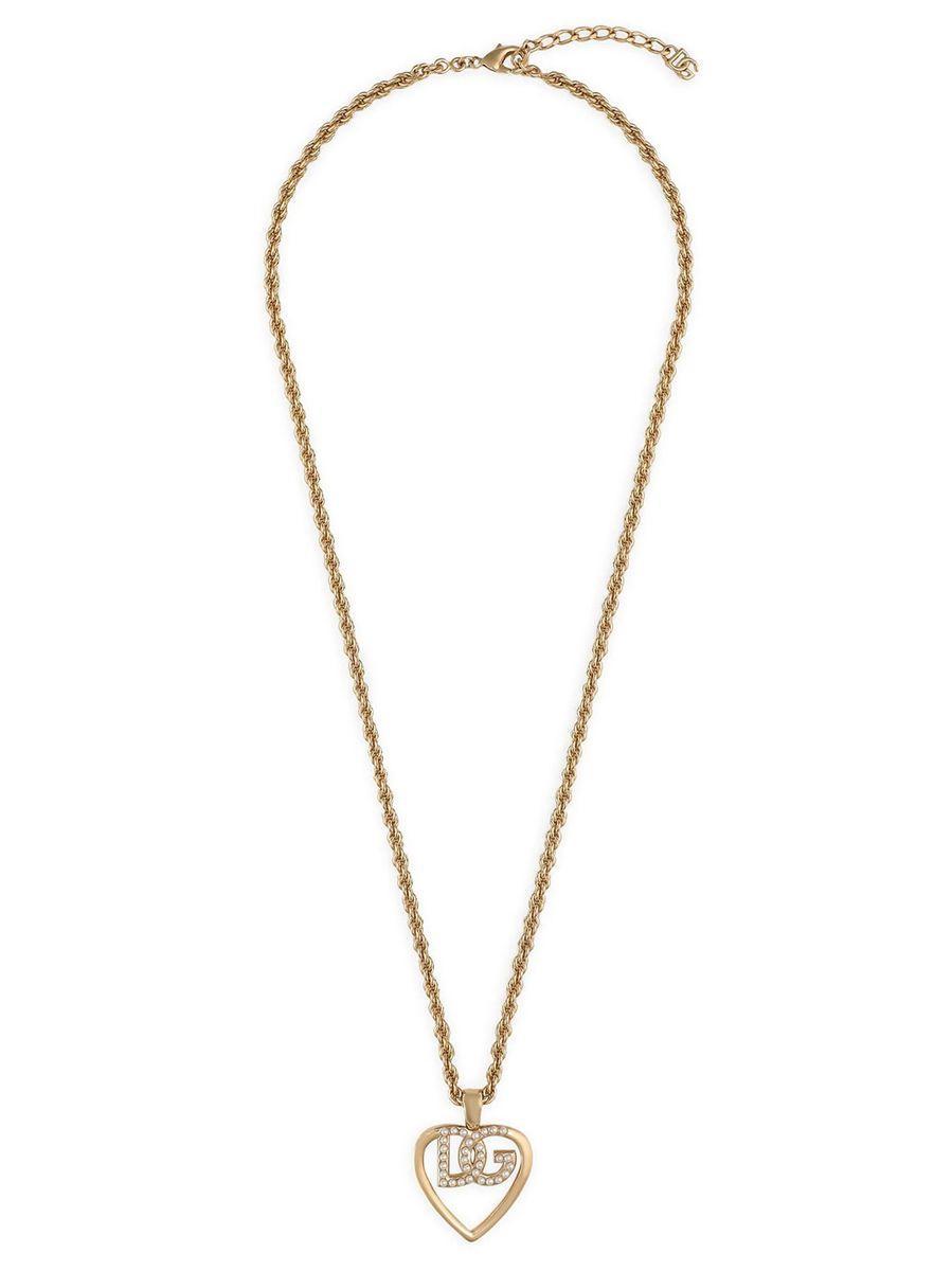 Logo Charm Necklace In Gold Product Image