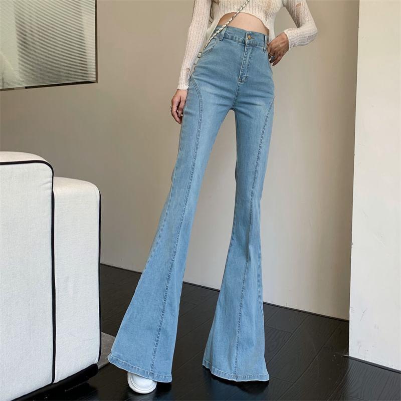 High Rise Flared Jeans Product Image