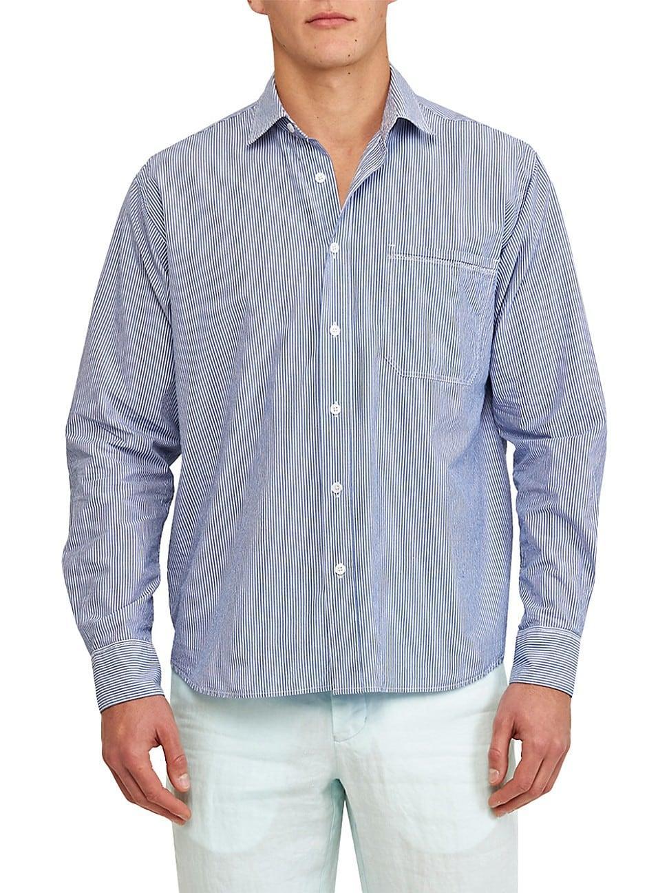 Mens Grasmoor Striped Cotton Shirt Product Image