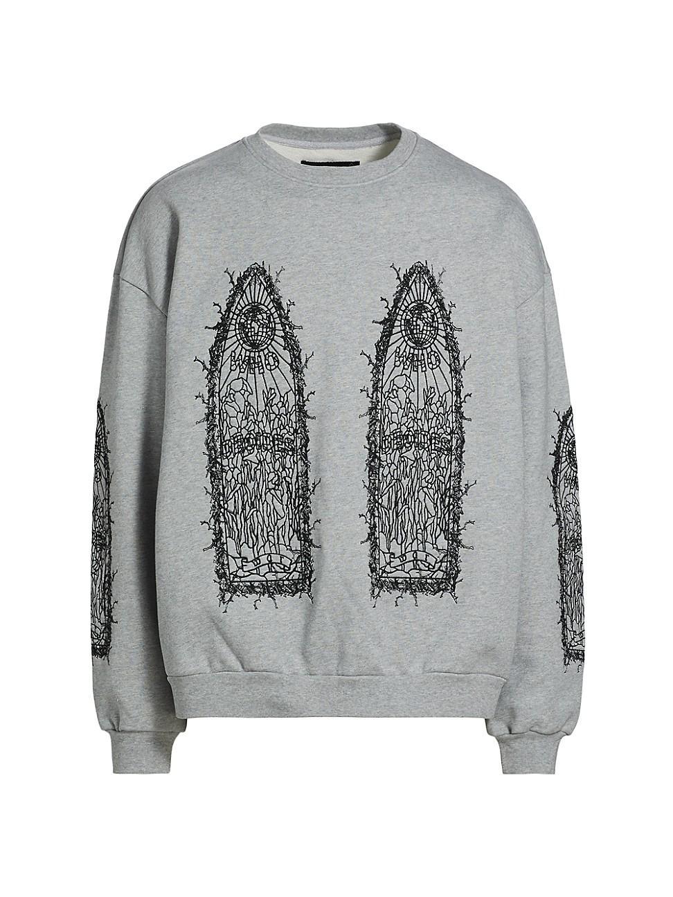 Mens Thorned Abstract Cotton Sweatshirt Product Image