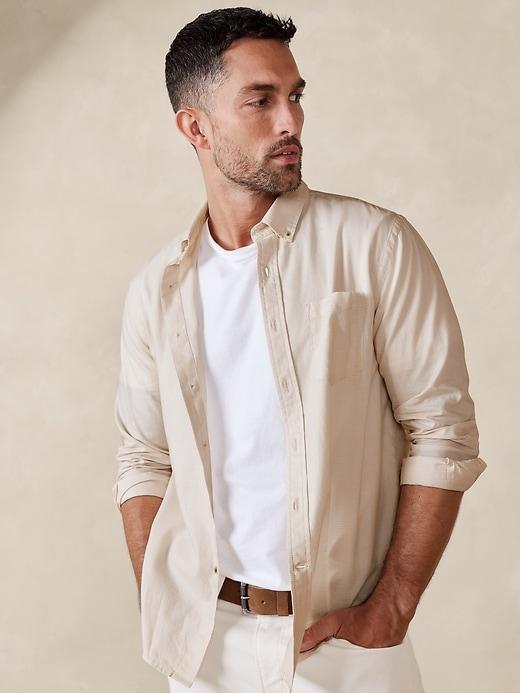 Slim Cotton Summer Shirt Product Image