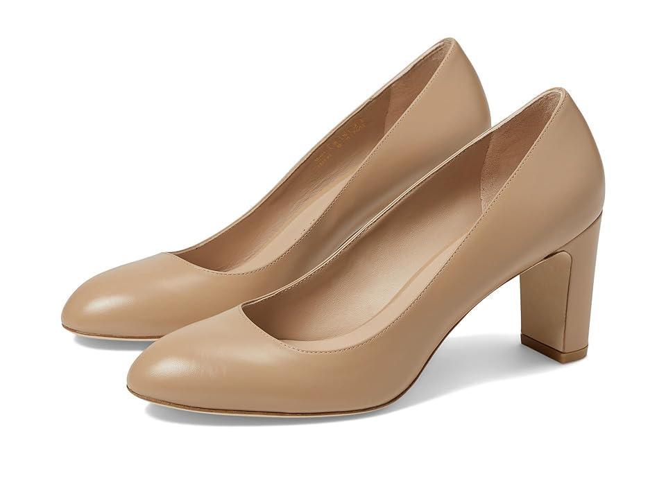 Vida Leather Block-Heel Pumps Product Image