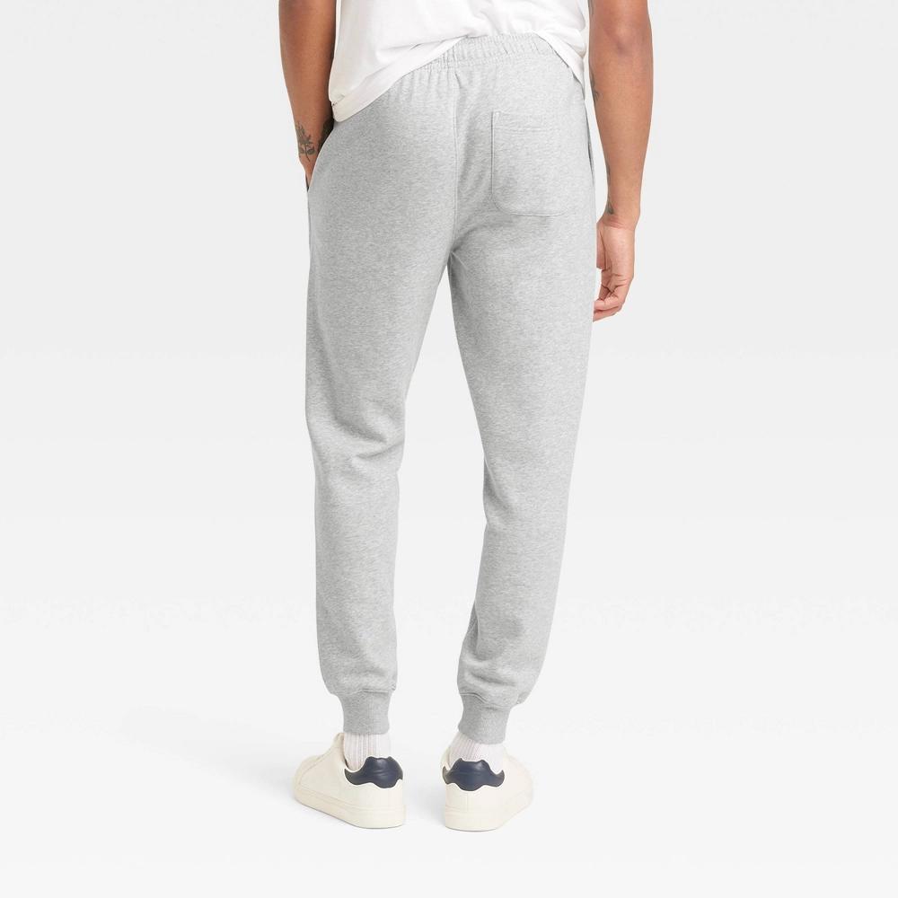 Men's Tapered Fleece Jogger Pants - Goodfellow & Co™ Gray L Product Image