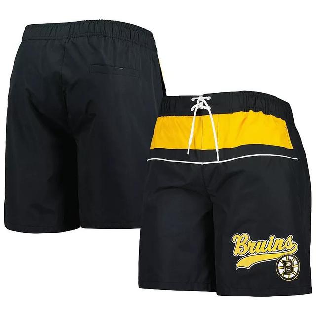 Mens Starter Boston Bruins Freestyle Volley Swim Shorts Product Image