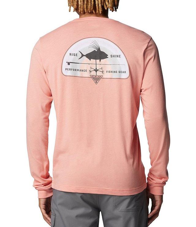 Columbia PFG Uncharted Tech Back Graphic Performance Long Sleeve T-Shirt Product Image