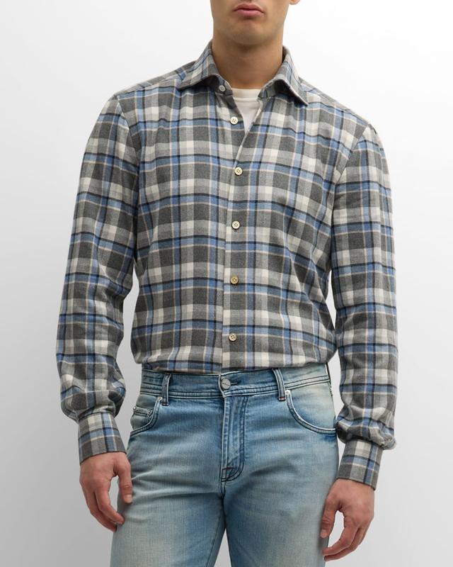 Mens Maxi-Plaid Sport Shirt Product Image