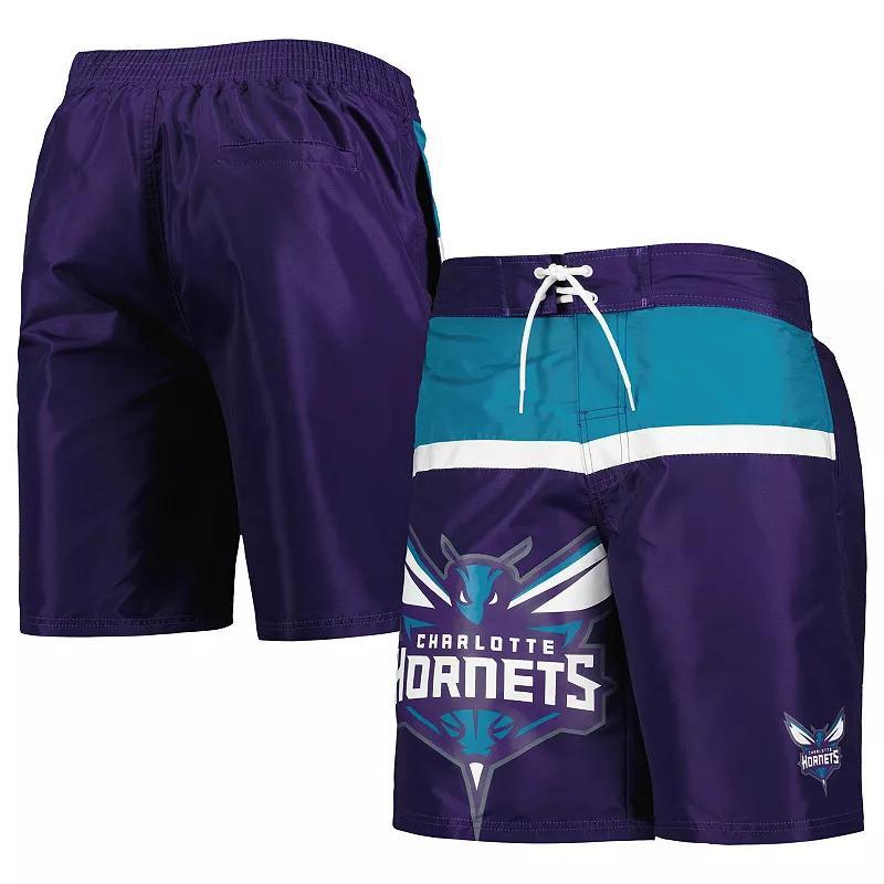 Mens G-III Sports by Carl Banks Purple Charlotte Hornets Sea Wind Swim Trunks Product Image