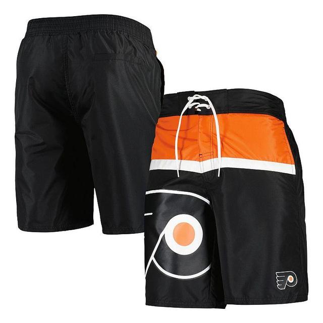 Mens Starter Black Philadelphia Flyers Sea Wind Swim Trunks Product Image