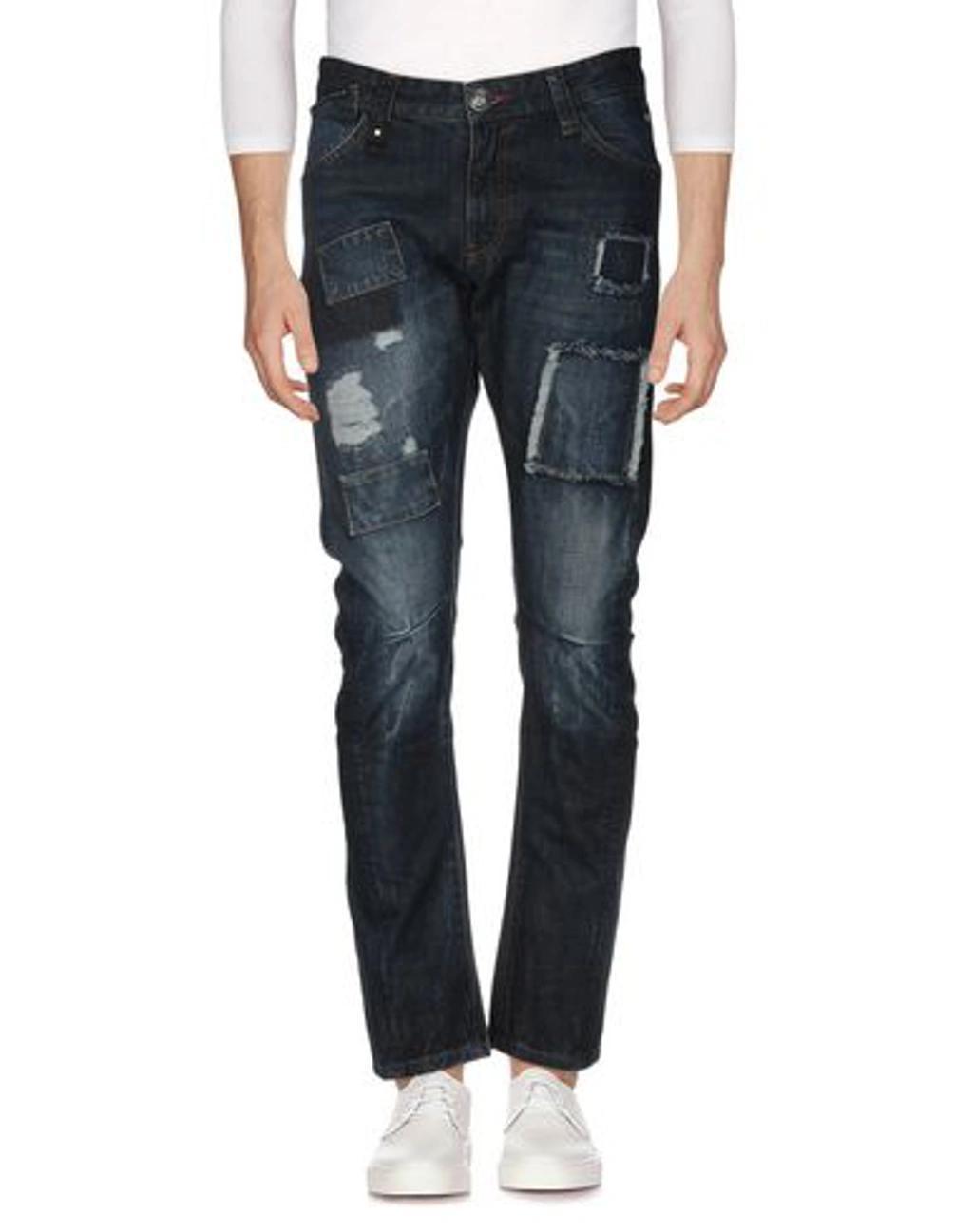 PHILIPP PLEIN Denim Pants In Blue Product Image