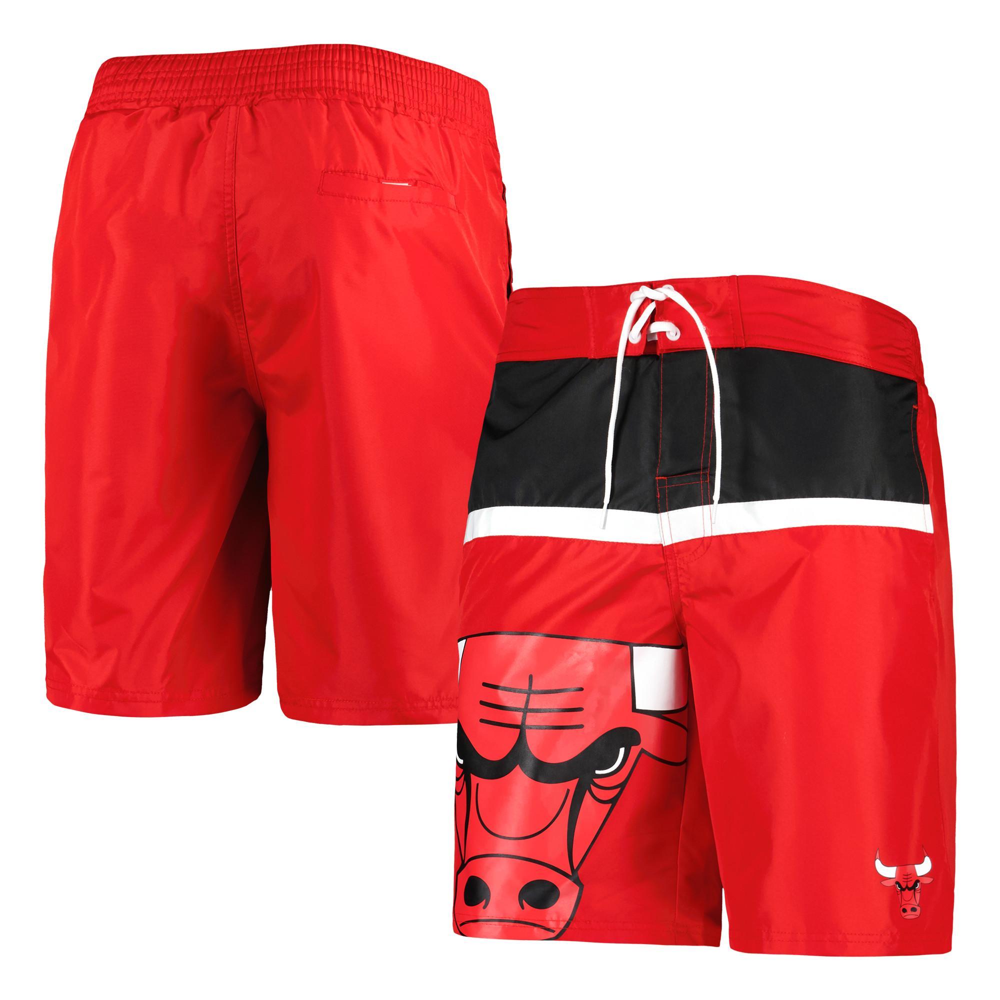 Mens G-III Sports by Carl Banks Chicago Bulls Sea Wind Swim Trunks Product Image