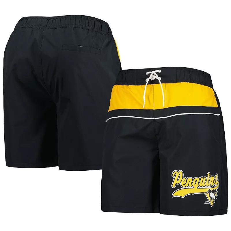 Mens Starter Pittsburgh Penguins Freestyle Volley Swim Shorts Product Image