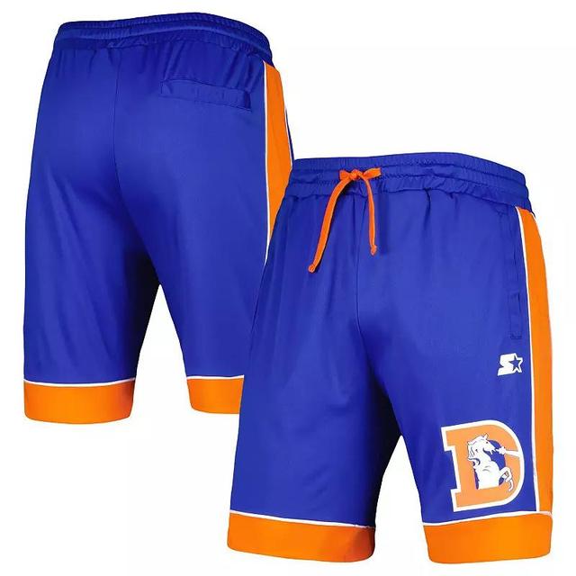 Mens Starter Royal Denver Broncos Throwback Fan Favorite Shorts Product Image