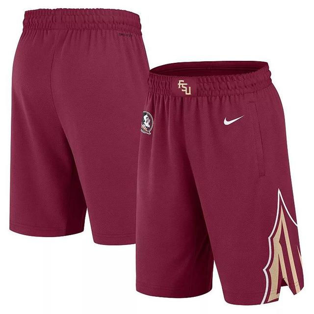 Mens Nike Garnet Florida State Seminoles Road Replica Performance Basketball Shorts Product Image