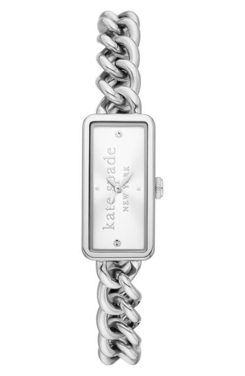 kate spade new york Womens Rosedale Quartz Three Hand Silver-Tone Stainless Steel Watch 16mm Product Image