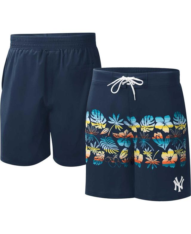 Mens G-III Sports by Carl Banks New York Yankees Breeze Volley Swim Shorts Blue Product Image