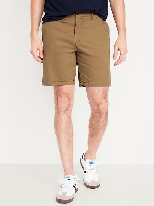 Slim Built-In Flex Rotation Chino Shorts -- 8-inch inseam Product Image