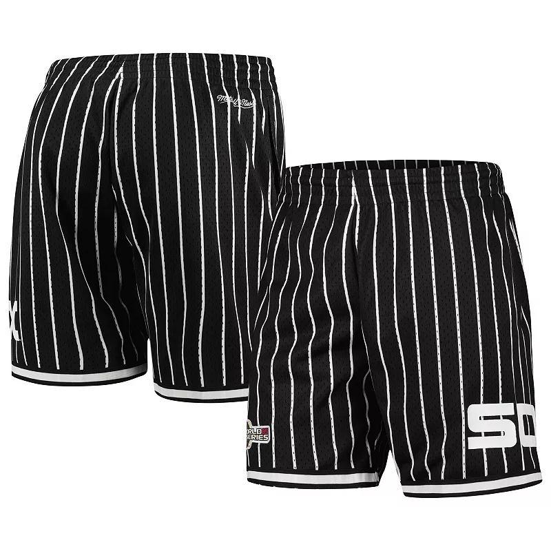 Mens Mitchell & Ness Black Chicago White Sox Cooperstown Collection 2005 World Series City Collection Mesh Shorts Product Image