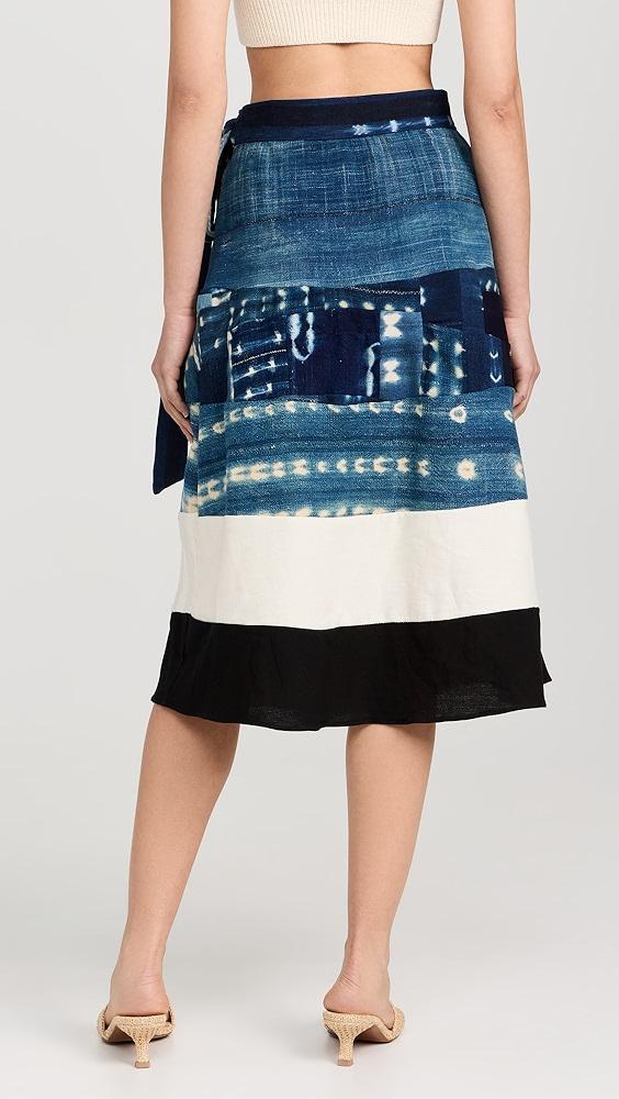 Studio 189 Patchwork Indigo Prairie Skirt | Shopbop Product Image