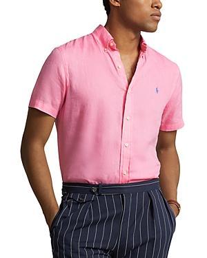 Polo Ralph Lauren Short Sleeve Linen Button-Down Shirt Product Image