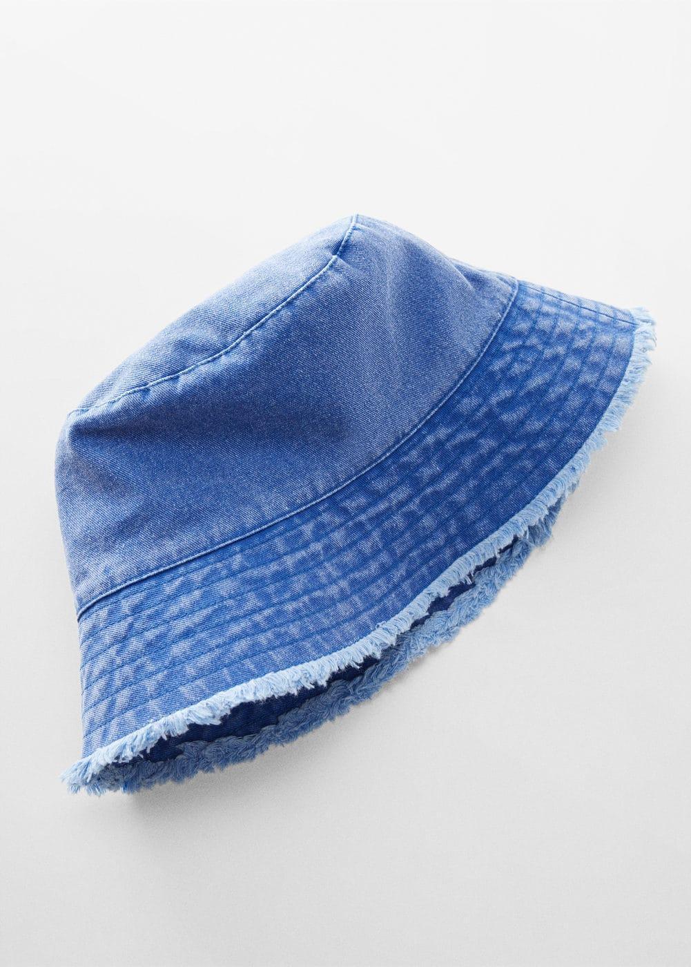 MANGO - Frayed bucket hat - One size - Women Product Image