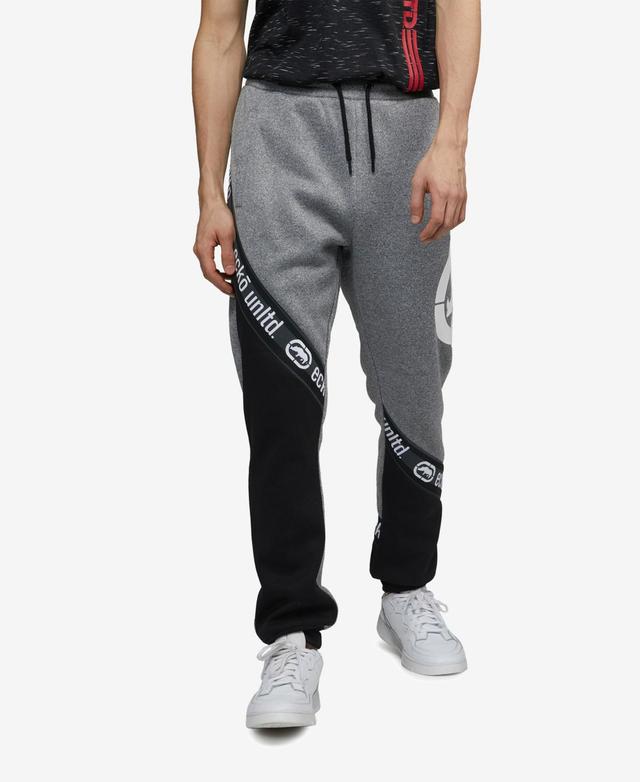 Ecko Unltd Mens Color Block Black Diamond Fleece Jogger Product Image