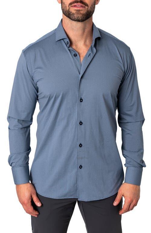 Maceoo Einstein Micropattern Stretch Contemporary Fit Button-Up Shirt Product Image