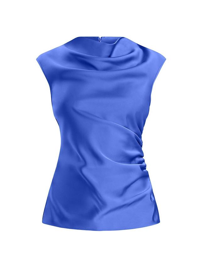 Womens Audrey Satin Cowl Top Product Image