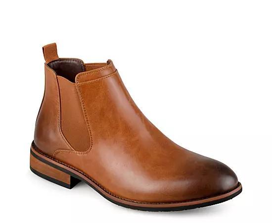 Vance Co. Landon Mens Chelsea Boots Brown Product Image