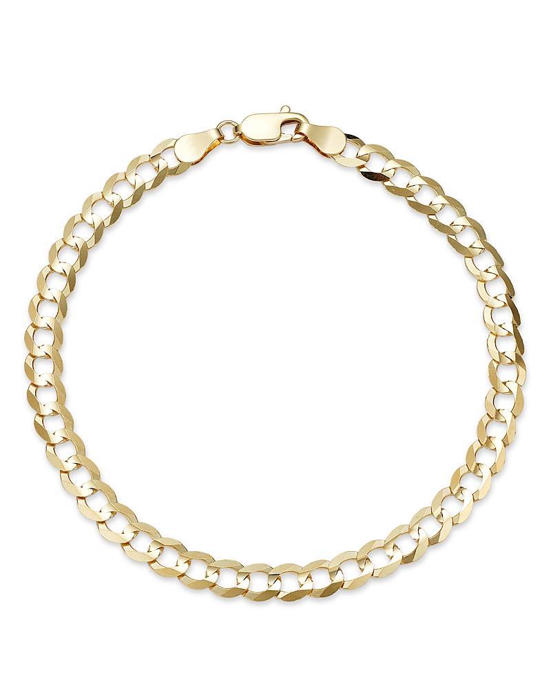 Bloomingdales Fine Collection Mens Comfort Curb Link Chain Bracelet in 14K Yellow Gold - Exclusive Product Image