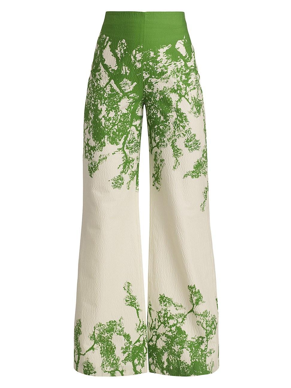 Womens Como Wide-Leg Cotton-Blend Pants product image