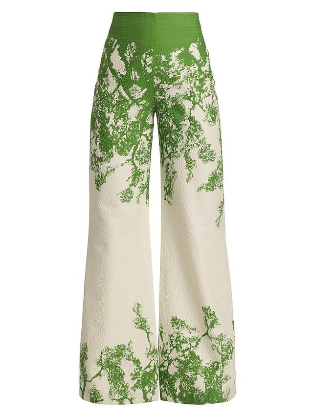 Womens Como Wide-Leg Cotton-Blend Pants Product Image