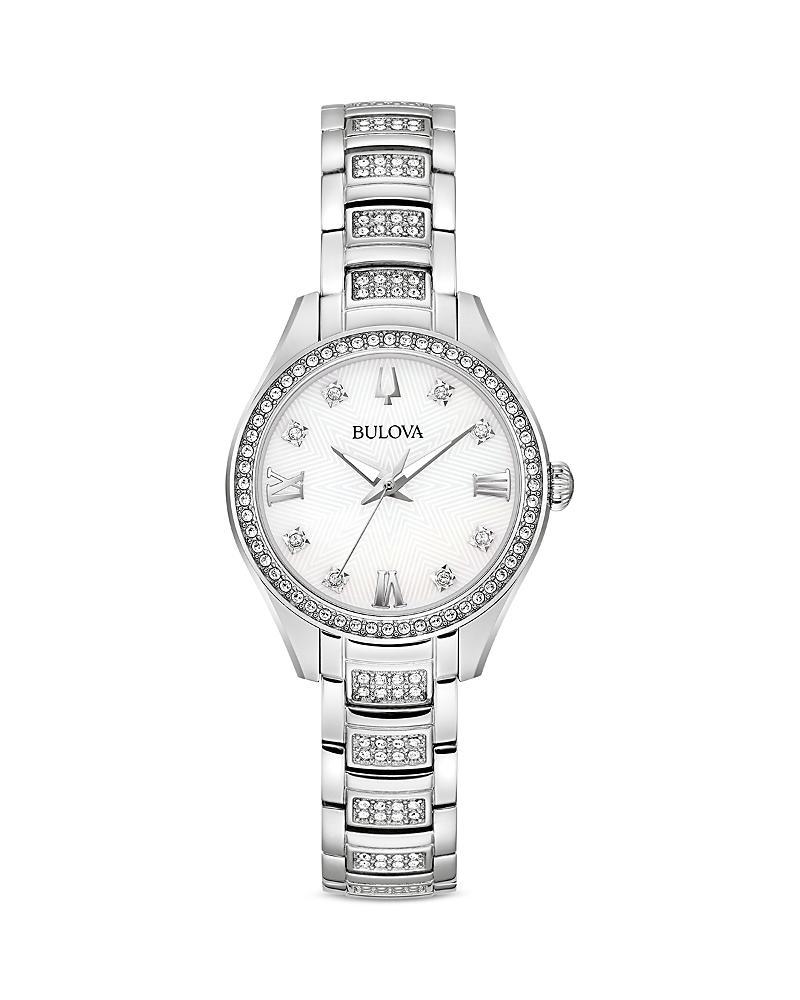 Bulova Crystal Collection Womens Quartz Analog Bracelet Watch Product Image