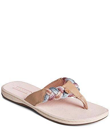 Sperry Parrotfish Rainbow Braid Leather Thong Sandals product image