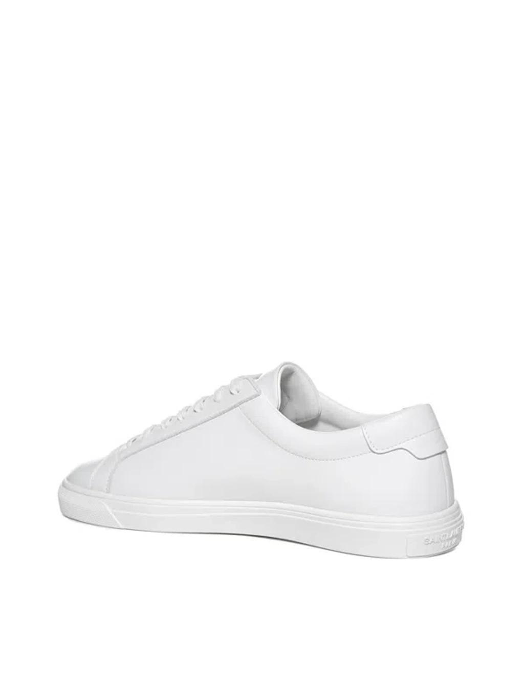 White Leather Andy Sneakers Product Image