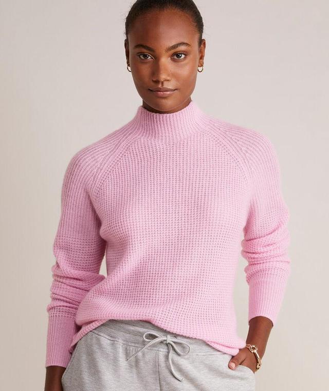 Seaspun Cashmere Waffle-Knit Mockneck Sweater Product Image