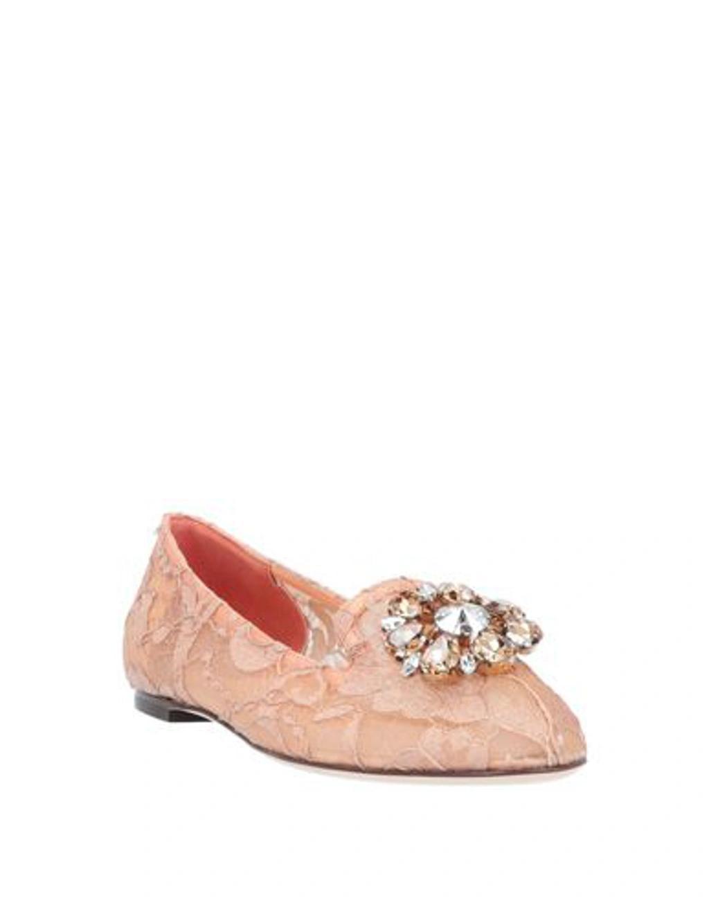 DOLCE & GABBANA Loafers In Apricot Product Image