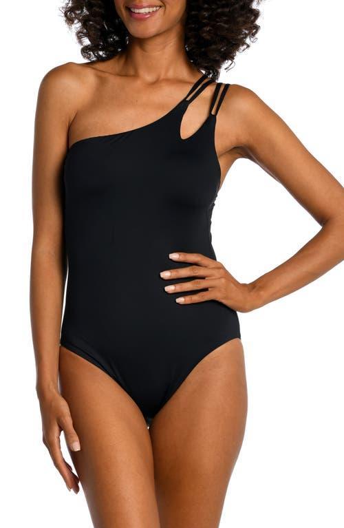 La Blanca Strappy One-Shoulder One-Piece Swimsuit Product Image